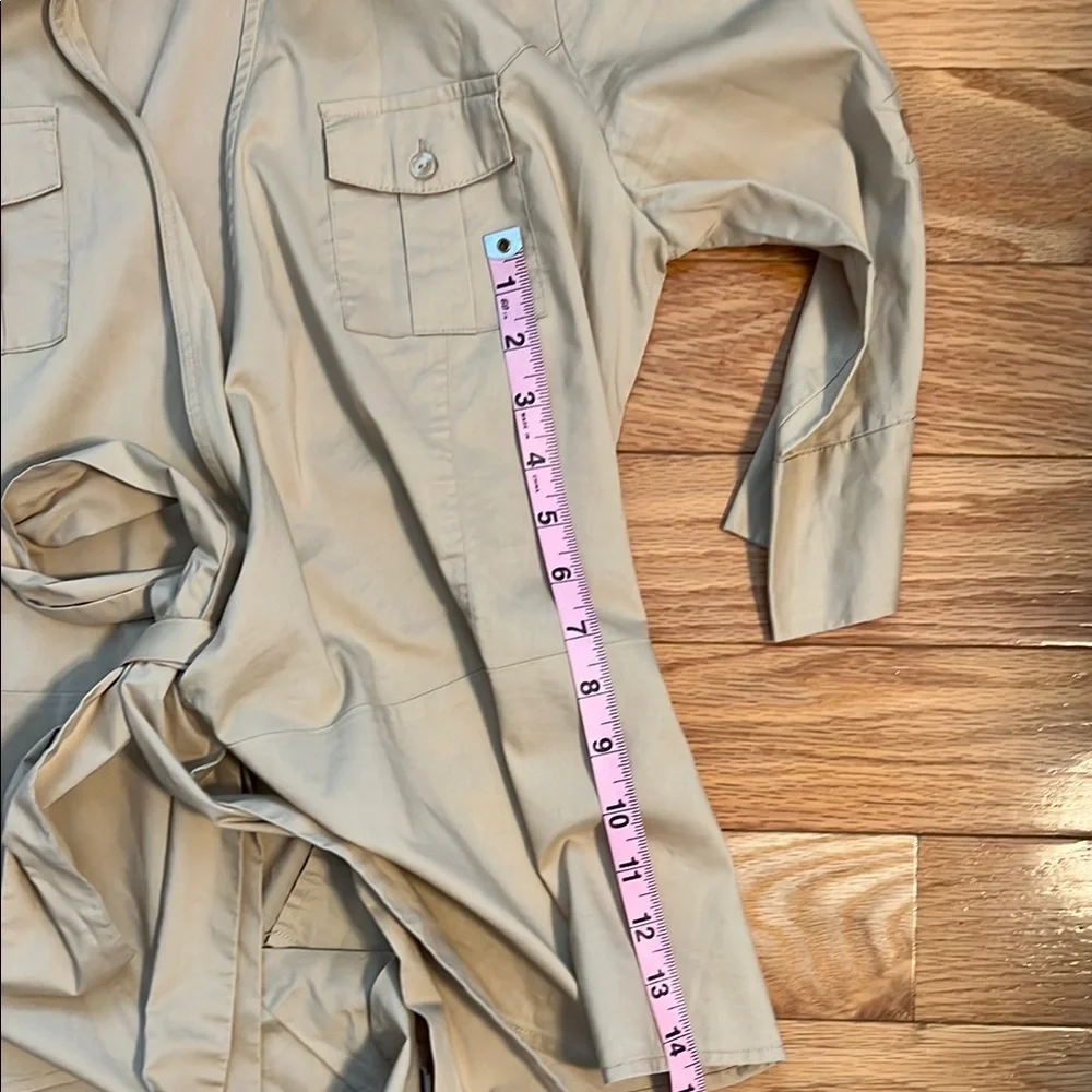 Boston Proper Tan Utility Blouse - Picture 10 of 10